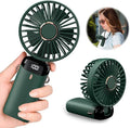 Digital Display Portable Mini Fan – 5-in-1 USB-C Rechargeable Handheld Fan