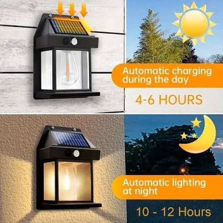 Sensor Solar Bulb Light | 15W Solar Camping Light | Outdoor Solar Sensor Lamp