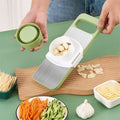 5-in-1 Manual Food Grater & Vegetable Slicer with Stainless Steel Blades