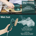 Portable Steam Iron with Spray | Mini Travel Iron with Titanium Plate