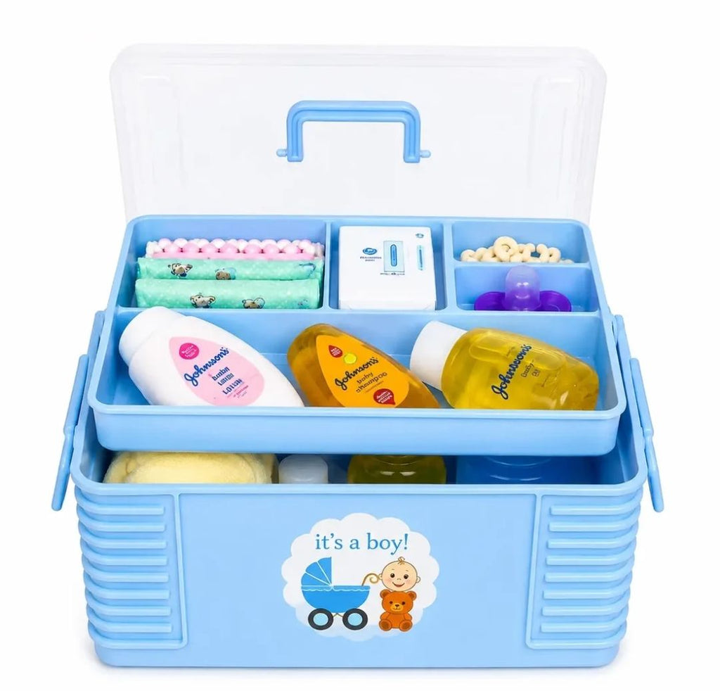 Portable Baby Care Storage Box | Nursery Organizer