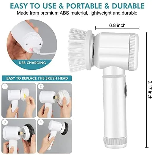 5 In 1 Handheld Electric Cleaning Brush-Household Accessories