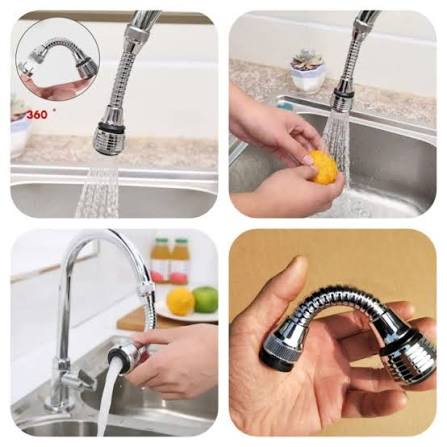 360 Degree Long Faucet | Rotatable Anti-Splash Kitchen Faucet