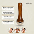 Kansa Wooden Face & Foot Massager | Handheld Self-Care Massage Tool
